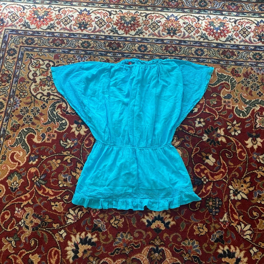 Victoria’s Secret turquoise swim coverup